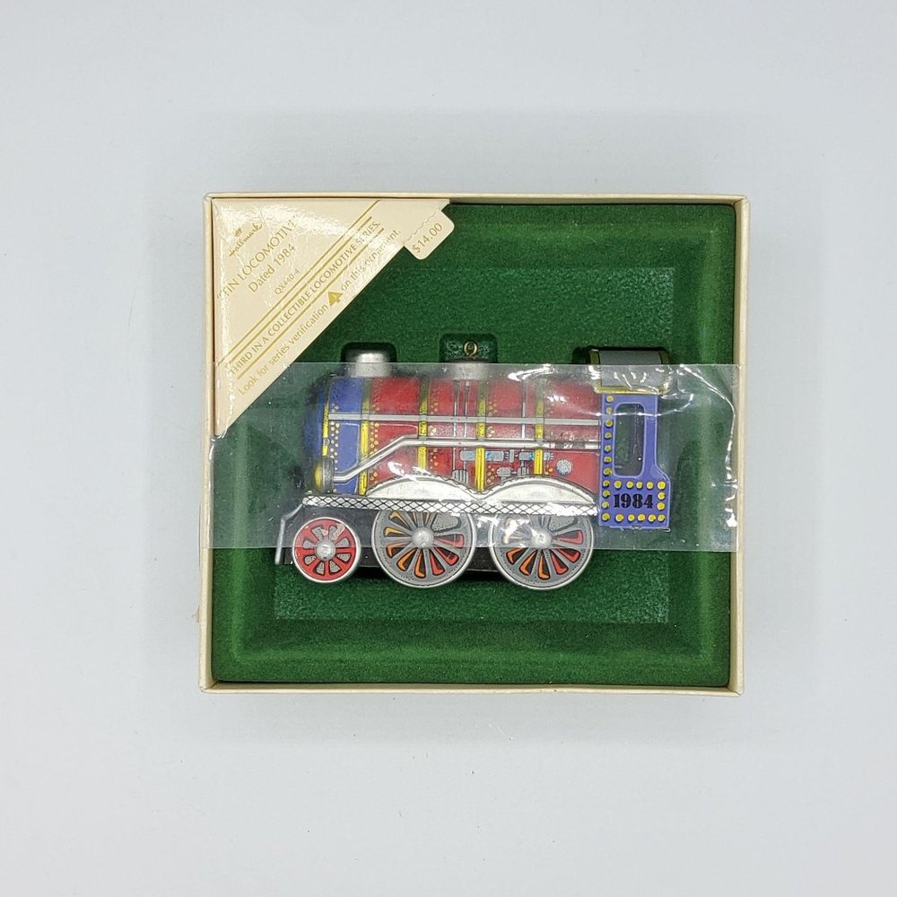Hallmark 1984 Tin Locomotive Ornament